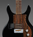 Black Lucite Electric Guitar, Dan Armstrong (American, Pittsburgh, Pennsylvania 1934–2004 Los Angeles), clear acrylic finish, acrylic body, maple neck with rosewood fingerboard, United States