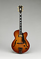 Archtop Guitar, James D'Aquisto (American, New York 1935–1995 Corona, California), Maple, macassar ebony, iron, brass, American