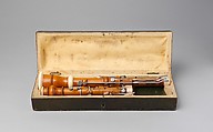 Oboe, B. Schott fils (German, active Mainz ca. 1817–ca. 1840), Boxwood, ivory, silver, German