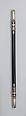 Baton, Tiffany & Co., Ebony, silver, American