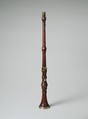 Oboe, Stained boxwood, brass, Dutch