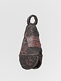 Tzilinilli (crotal bell), leaded copper, Aztec