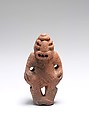Double Pottery Whistle, Clay, Costa Rican