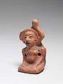 Pottery Rattle (and Whistle?), Clay, Mexican