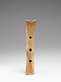 End-blown flute, ulna bone of deer, Native American (Peruvian)