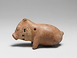 Pottery Rattle, Clay, Pre-Columbian