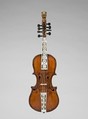 Hardanger Fiddle, Wood, mother-of-pearl, ebony, bone, Norwegian