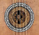 Guitar, Attributed to Giacomo (Jacob) Ertel (German, ca. 1646–1711 Rome), Spruce, ebony, fruitwood, bone, ivory, mother-of-pearl, parchment, Italian