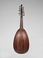 Mandola, Giuseppe Presbler (German, active Italy, 1760–1801 Milan), Rosewood, spruce, walnut, bone, mother-of-pearl, Italian