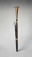Half-Contra Bassoon, Galander (French, active 1834–1855), Maple, brass, French