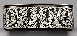 Guitar, Spruce, ebony, ivory, tortoiseshell, mother-of-pearl, brass, Italian