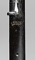 English Horn in G, Carl Theodor Golde (German, Marienburg 1803–1873 Dresden), Wood, leather, ivory, silver, German