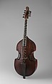 Seven String Bass Viol, Nicolas Bertrand (1686–1735), Maple, spruce, French