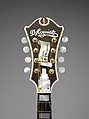 Archtop Mandolin, James D&#39;Aquisto (American, New York 1935–1995 Corona, California), Spruce, maple, ebony, celluloid, mother-of-pearl, American