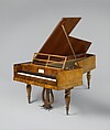 Fortepiano, Conrad Graf (Austrian, Riedlinger, Wurttemberg 1782–1851 Vienna), Walnut-veneered spruce and oak, Austrian