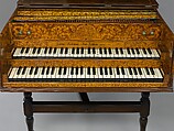 Jacob Kirkman (British, born Bischwiller, Alsace, France 1710–1792 Greenwich, England), Walnut, ivory, ebony, spruce, iron, brass, leather, various materials