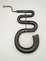 Serpent in C, Wood, leather, ivory, brass, sheet iron, British