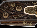 Koto (箏), Metalwork by Goto Teijo, 9th generation Goto master, Japan (1603–1673), Various woods, ivory and tortoiseshell inlays, gold and silver inlays, metalwork, cloth, laquer, paper,, Japanese