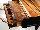 Grand Piano, Bartolomeo Cristofori (Padua 1655–1731 Florence), Cypress, boxwood, paint, leather, fir, Italian (Florence)