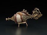 Śankh, Shell (Turbinella pyrum), brass, wax, Indian