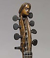 Hardanger Fiddle, Isak Nielsen (Skaar) Botnen (Norwegian, 1669–1759), Pine, birch, and other woods, bone, lignum vitae and mother-of-pearl inlay., Norwegian