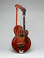Harp Guitar, Gibson Mandolin-Guitar Manufacturing Co., Ltd. (American, founded Kalamazoo, Michigan 1902), Spruce, maple, mahogany, ivoroid, mother-of-pearl, nickel silver, American