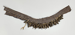Dance Apron (bells), fabric, bronze, Eloyi (Afo) people