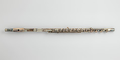 Flute, Charles Monzani (American), Silver-plated brass, American