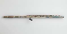 Flute, Charles Monzani (American), Silver-plated brass, American