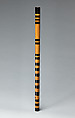 Flute, Wood, paint, Probably Afghan