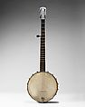 Banjo, Wood, parchment, metal, American
