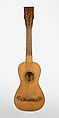 Guitar, Benito Sanchez de Aguilera (Spanish, Madrid, active 1790–1800), Spruce or fir top, cypress back and ribs, mahogany neck, rosewood fingerboard and frets, ebony nut, gut strings, Spanish