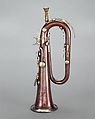 Keyed Bugle in E (originally E-flat?), Graves &amp; Company, Copper, nickel-silver, American