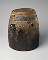Nfukula (chest drum), Wood, lizard skin, thorns, Tabwa people