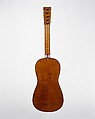 Guitar, José Massague (Spanish, Barcelona 1690–1764 Barcelona), Pine top, figured maple back and sides, rosewood binding, ivory nut, rosewood, mastic, and mother-of-pearl inlaid decoration, Spanish