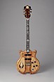 Guitar, Bruce BecVar  American, Ebony, koa, mahogany, rosewood, birdseye maple, benen, bone, wire, abalone, mother-of-pearl, ivory, ceramic, brass, American