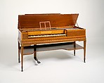 Square Piano, John Broadwood & Sons, Mahogany veneer, boxwood, iron, brass, ivory, ebony, and various materials, British