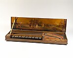 Clavichord, Attributed to Christian Kintzing (German, Neuwied 1707–1804 Neuwied), Wood, ebony, bone, walnut, paint, metal, German
