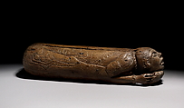 Slit-drum [teponaztli], Wood, Mixtec