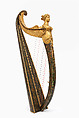 Irish harp, John Egan Irish, Spruce, walnut, maple, lime wood, brass, ivory