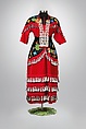 Jingle Dress, Shannon Gustafson, Dress: Velveteen, cotton, jingles<br/>Accessories: Melton wool, seed beads, smoked deer hide, cotton, silver-colored metal snaps, Anishnawbe