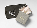 Penis whistle keyring with orb charm, Vivienne Westwood British, Brass and rhodium