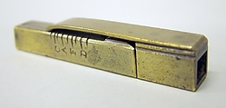 Single Reed Pitch Pipe, Metal, Possibly American