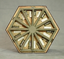 Concertina, Charles Wheatstone (1802–1875), Rosewood, nickel-silver, leather, paper, ivory, tortoiseshell; case of mahogany, British