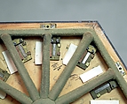 Concertina, Charles Wheatstone (1802–1875), Rosewood, nickel-silver, leather, paper, ivory, tortoiseshell; case of mahogany, British