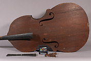 Bass Viol, Attributed to Abraham Prescott (American, Deerfield, New Hampshire 1789–1858 Concord, New Hampshire), Wood, American