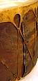 Drum, wood, hide, iron, watercolor, paint, Native American (Nambe - Tewa)