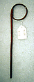 Drum, Iron, skin, cord, Native American (Apache)