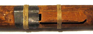Ya-Ah-Gä-Dä-Wasta (flute), Wood, tin, Native American (Seneca, Tonawanda band)