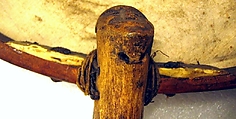Kelyaut (frame drum), Northern Alaskan Eskimo; Family: Eskimavan, Willow wood, various materials, Native American (Inuit,   Iñupiaq probably)
